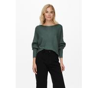 Jersey con cuello barco de punto fino Mujer Talla XS. Color Verde