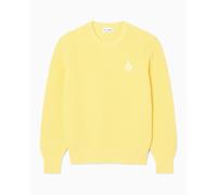 Jersey con logo Relaxed Lacoste Retro para hombre Amarillo S
