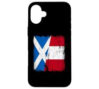Jersey con Media Bandera de Escocia y Perú con Herencia peruana Escocesa Carcasa para iPhone 16 Plus
