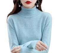 Jersey Cuello Alto Mujer Suéteres de Punto Lana Manga Larga for Mujer, Ropa otoño e Invierno, suéteres cálidos, Tops(Green 2,L)