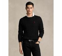 Jersey de algodón de punto cable Hombre Talla XL. Color Negro