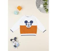 Jersey de algodón para niño en blanco con Mickey Mouse