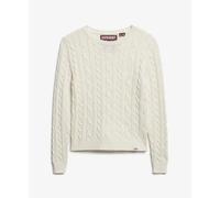 Jersey de canalé fino esenciales con cuello redondo para mujer Superdry M