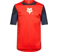 Jersey de Ciclismo Fox Junior Defend Elevated Fluo Red YM