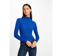 Morgan Jersey manga larga cuello de tortuga Azul L