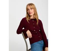 Jersey de cuello alto ajustado ciruela mujer M