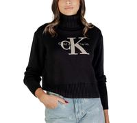 Jersey de cuello alto de algodón con logo LV047D354GUB1 KAZAK LV047D354G UB1, Color negro., XS