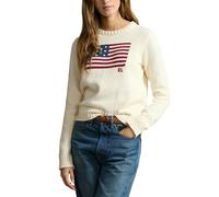 Polo Ralph Lauren Jersey ecru / navy / rojo cereza, Talla XL