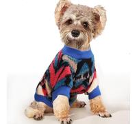 Jersey de forro polar para perros pequeños, sudadera térmica súper suave y cálida para cachorros, suéter de estilo étnico para trajes de niño y niña (XS, rosa)