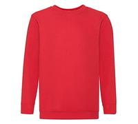 Jersey de Fruit of the Loom, para niños, unisex Rojo rosso 14 años
