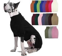 Jersey de gran danés, jersey extragrande 5XL para perros de raza gigante en | Traje de cuello alto para clima frío, para perros mayores y de pelo corto, suéter elástico para San Bernardo, mastín