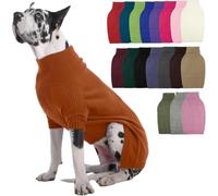 Jersey de gran danés, jersey extragrande 5XL para perros de raza gigante en | Traje de cuello alto para clima frío, ropa gigante para perros mayores y de pelo corto, suéter elástico para San Bernardo y