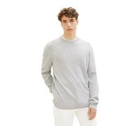 Jersey de hombre TOM TAILOR denim 2 en 1 con cuello acolchado, Gris (15398-Mezcla de gris piedra claro), XXXL