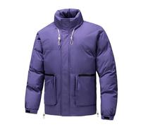 Jersey de invierno corto de The Trend Color Warm And Thick Leisure Youth Padded Men, violeta, M