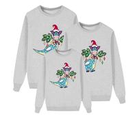 Jersey de Invierno Familiar con Estampado Navideño para Mujer Hombre Niño y Niña con Cuello Redondo y Mangas Largas Confeccionado en Tela Suave y Cálida01