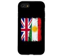 Jersey de la Herencia kurda británica con Media Bandera del Kurdistán Carcasa para iPhone SE (2020) / 7/8