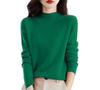 Jersey de malla de cuello alto para mujer - suéter de mujer de cuello alto de malla fina tops chic tops primavera otoño sudadera de ocio al aire libre suéteres manga larga sudadera color puro suéteres