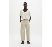 Jersey de manga corta suelto White Cotton XS