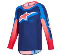 Jersey de motocross juvenil Alpinestars Supertech Vista, azul oscuro, L