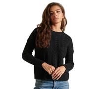 Jersey de mujer con hombros caídos y cuello redondo de punto de algodón Superdry 38