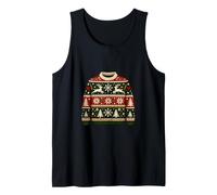 Jersey de Navidad Diseño de Suéter Festivo Nórdico Camiseta sin Mangas