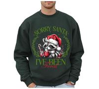 Jersey de Navidad para hombre divertido sudadera navideña cuello redondo suéter invierno Navidad impresión Navidad suéter hombres gran tamaño camiseta de Navidad manga larga deporte ocio suéter de
