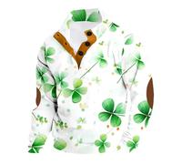 Jersey de Navidad para hombre, informal, sudadera con capucha para hombre, con estampado del Día de San Patricio y manga larga, ropa de maternidad, verde, XXL