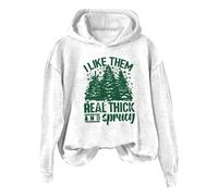 Jersey de Navidad para mujer, tallas grandes, sudadera con capucha de Navidad, sudadera para otoño e invierno, sudadera con capucha para Navidad, sudaderas cálidas y gruesas, Blanco, XXXXXXL