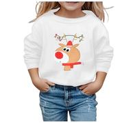Jersey de Navidad para niña, divertido, forro polar, sudadera cálida para Navidad, suéter de Navidad, informal, ropa de Navidad, adolescentes y niñas
