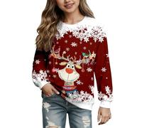 Jersey de Navidad para niña, Sudadera de Navidad para niña, Divertido suéter de Navidad, suéter de Tiempo Libre, suéter de Navidad, Elegante Jersey de Navidad