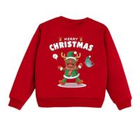 Jersey de Navidad para niñas, algodón, sudadera de Navidad para niños, cálido suéter de Navidad con motivos navideños, cómodo Ugly Christmas, conjunto navideño para adolescentes y niñas
