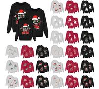 Jersey de Navidad para Toda La Familia con Cuello Redondo y Mangas Largas para Hombre Mujer Niño y Niña en Varios Tamaños Incluyendo Tallas Grandes para Invierno01