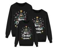 Jersey de Navidad para Toda La Familia con Cuello Redondo y Mangas Largas para Hombre Mujer Niño y Niña en Varios Tamaños Incluyendo Tallas Grandes para Invierno01