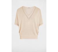 Jersey de punto fino, de punto fino Mujer Talla L. Color Blanco