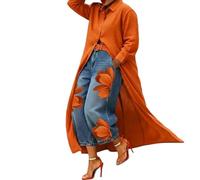 Jersey de punto fino para mujer, manga larga, cárdigan marrón para mujer, largo y cómodo, de punto fino, suave, transpirable, abrigo de punto para mujer, poncho suave, top, abrigo de bolero, cómodo