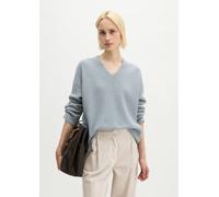 Jersey de punto holgado con cuello en V Glacial Blue L