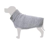 Jersey de Punto Jaspeado Gris - S/25cm - Ropa para Perros - Ayuda a protegerlos del frío - Accesorios para Mascotas - Abrigos, Sudaderas, Jerseys, Chalecos, Chaquetas, sueters, Impermeables y más