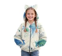 Jersey de punto para niña, informal, de manga larga, con capucha, y modelos para niñas, diseño degradado de color liso, parte superior de otoño, ropa para niñas, multicolor, 5 años