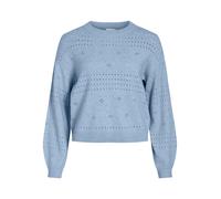 Jersey de Punto VILA Mujer con Diseño Calado y Cuello Redondo