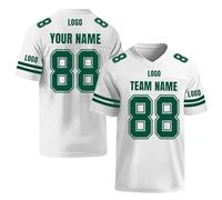 Jersey de Rugby Personalizado, Jersey de Rugby de Manga Corta con Nombre/número/Logotipo del Equipo, Jersey de Entrenamiento de Rugby para Hombres (Estilo 9)