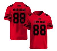 Jersey de Rugby Personalizado, Jersey de Rugby de Manga Corta con Nombre/número/Logotipo del Equipo, Jersey de Entrenamiento de Rugby para Hombres (Estilo 18)