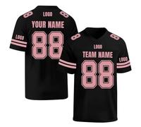 Jersey de Rugby Personalizado, Jersey de Rugby de Manga Corta con Nombre/número/Logotipo del Equipo, Jersey de Entrenamiento de Rugby para Hombres (Estilo 16)