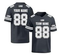 Jersey de Rugby Personalizado, Jersey de Rugby de Manga Corta con Nombre/número/Logotipo del Equipo, Jersey de Entrenamiento de Rugby para Hombres (Estilo 6)