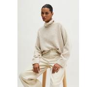 Jersey de tweed de corte regular Light Beige XXS