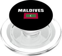Jersey del Orgullo maldivo con diseño de Bolsillo de la Bandera de Maldivas PopSockets PopGrip para MagSafe