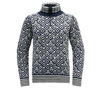 Jersey Devold SVALBARD WOOL ZIP NECK (NIGHT/OFFWHITE)