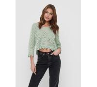 Jersey Entallado de Mujer Recortado de Punto Mangas 3/4 Camiseta Blusa JDYNEW NU