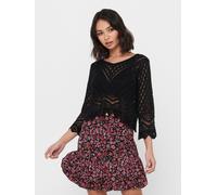 Jersey Entallado de Mujer Recortado de Punto Mangas 3/4 Camiseta Blusa JDYNEW NU