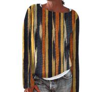 Jersey Fair Isle de punto para mujer de manga larga de lana suave cálida sudadera de punto elegante y elegante con cuello redondo casual suéter de gran tamaño suéteres para mujer en otoño e invierno