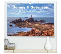 Jersey & Guernsey - britische Kanalinseln (hochwertiger Premium Wandkalender 2026 DIN A2 quer), Kunstdruck in Hochglanz: Die zwei berühmtesten ... schöne Buchten und 2000 Sonnenstunden